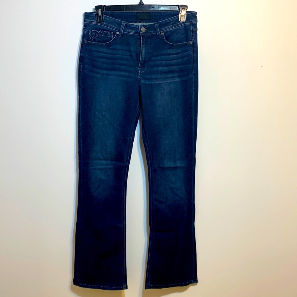 Buckle Black Curvy Boot Cut Jeans Woman 32x34